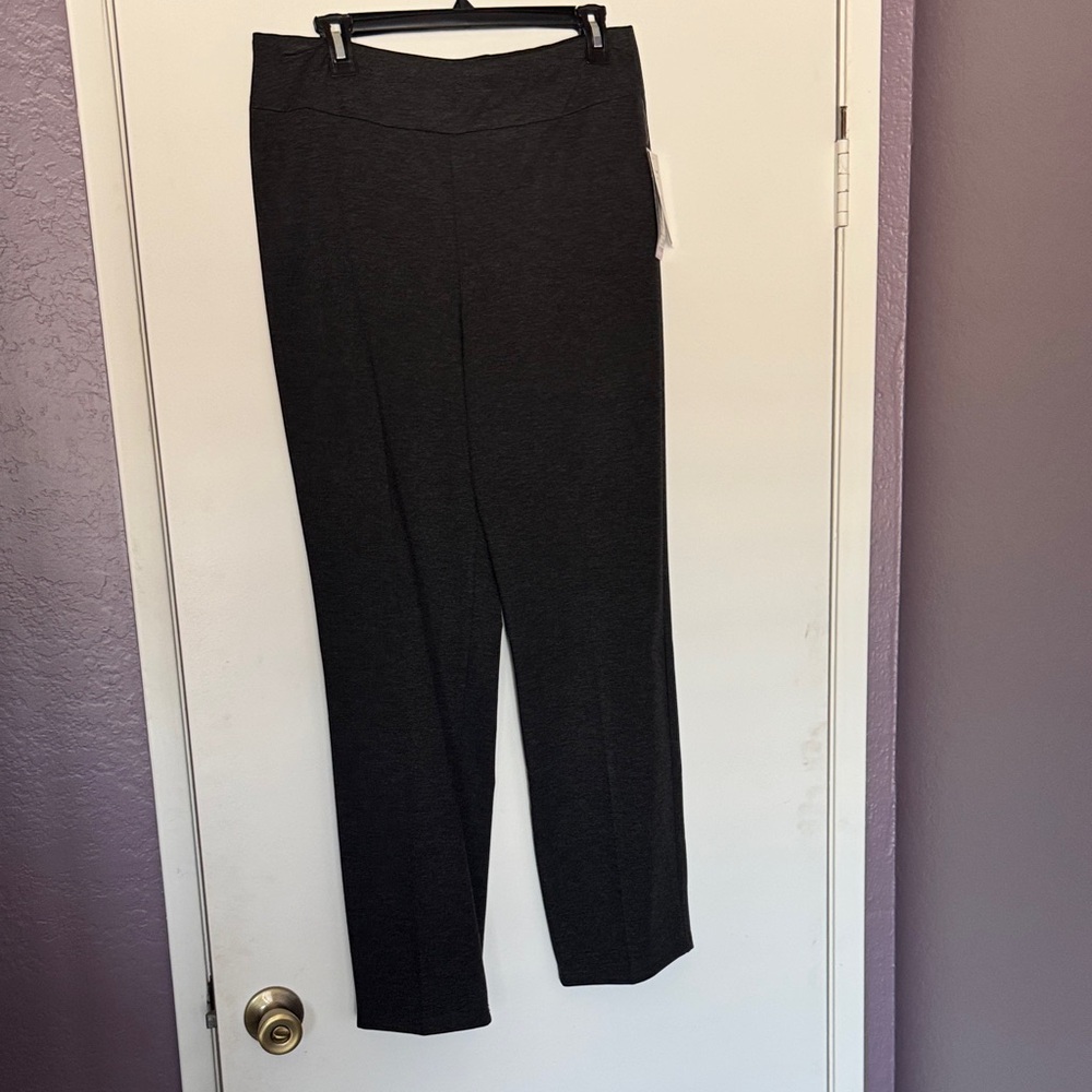 Allison Daley Charcoal Straight Leg Pants